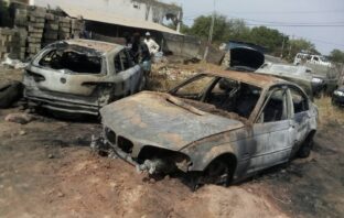 3 Vehicles Burnt to Ashes in Abuko